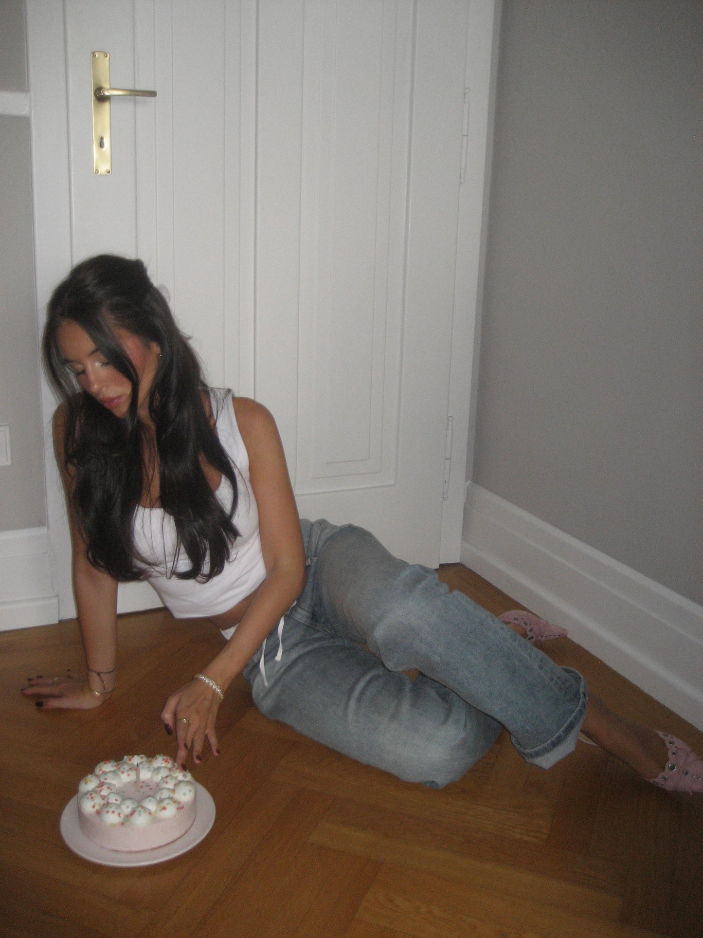 SATIN JEANS