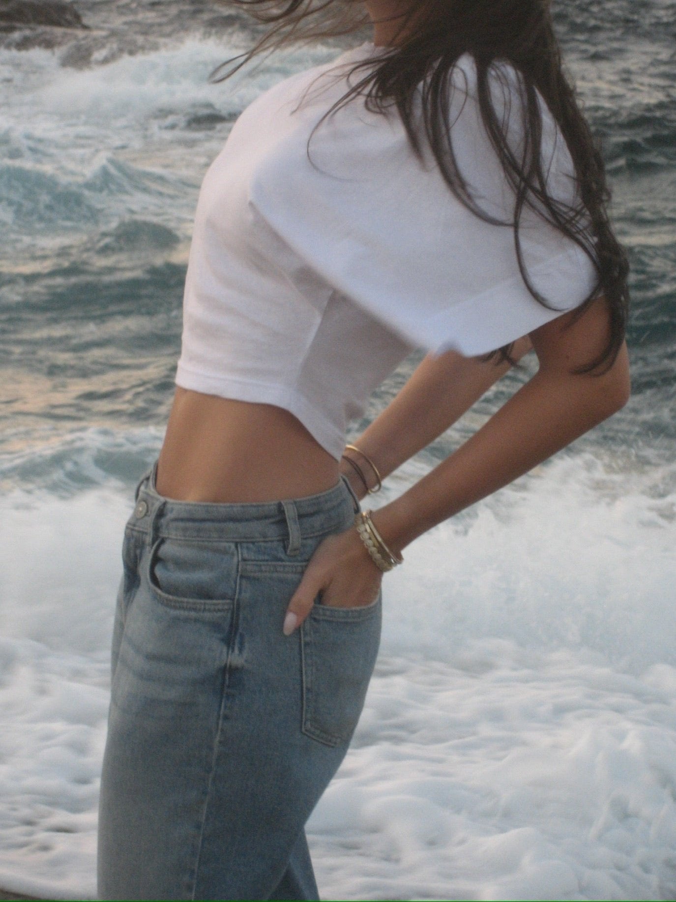 KOMORI CROPPED TOP weiß Mood