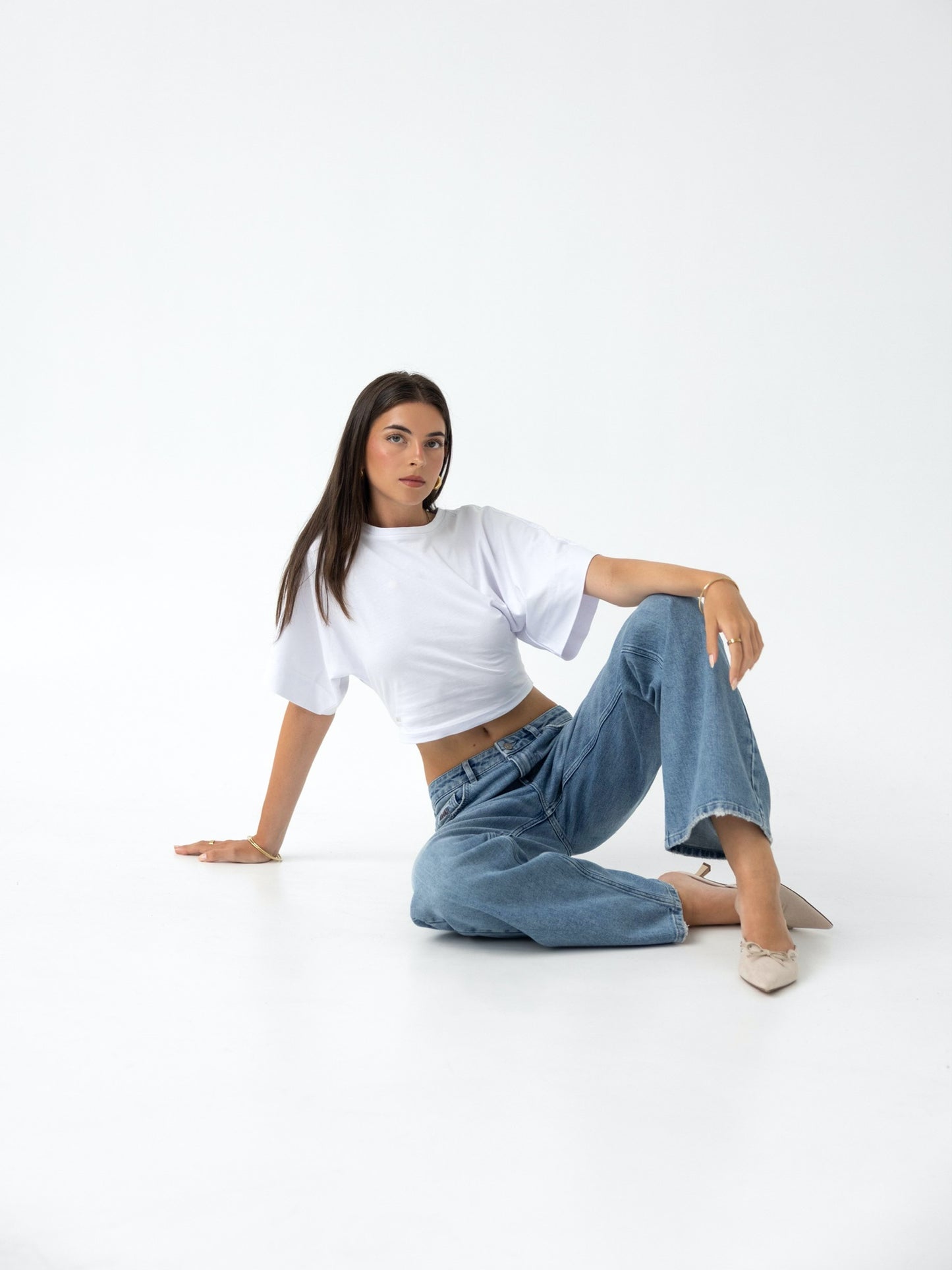 KOMORI CROPPED TOP WHITE