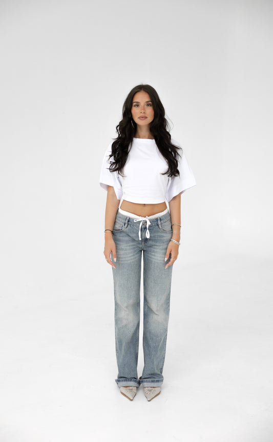 SATIN JEANS